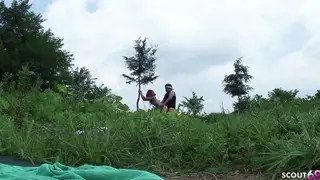 Japanese Teen Takes First Outdoor Creampie