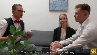 Blonde Auditions for Role and Ends in Cuckold Scene