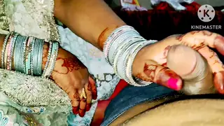 Curvy Indian Bhabhi Gives a Wedding-Day Blowjob