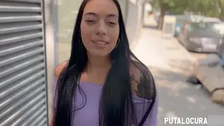 Curvy Latina MILF Swallows Cum After Outdoor Pickup