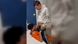 Hairy Latino Daddy Pounds Smooth Twink Bareback