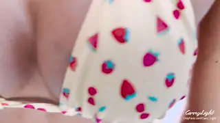 Blonde Stepmom Helps Stepson Finish in Her Panties