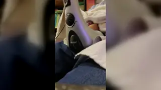 Hairy Bear Daddy Edges Himself With a Vibrating Sleeve