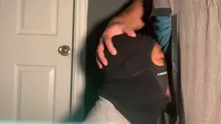 Hairy Bear Dominates Stranger's Throat Through Gloryhole