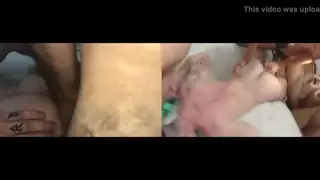 Latino Gangbang Ends In Creampie And Rimming Orgy