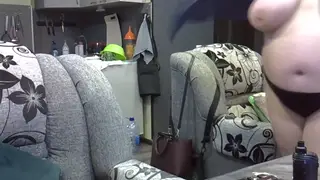 Busty BBW Fingers Herself to Orgasm Solo