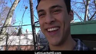 Latino Twink Tempts Straight Friend Into Outdoor Bareback