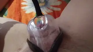 Curvy Teen Tries Pussy Pump for First Time on Webcam
