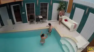 Petite European Brunette Takes Cash for Sex