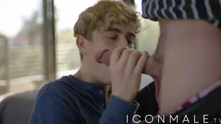 Stepdad Feeds His Massive Cock to Eager Stepson