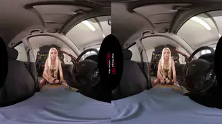 Blonde Threesome in Car Features Deepthroat and Doggystyle