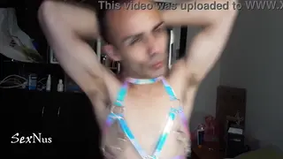 Latino Femboy Commands the Room With a Sensual Dance