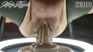 BBW MILF Rides Monster Dildo for Squirting Solo