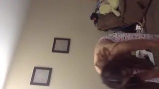 Petite MILF Strips Slowly Before a Firm Spanking