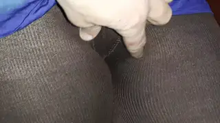 Mature MILF Spreads in Stockings for POV Pussy Licking and Toy Play
