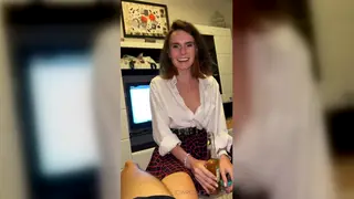 Petite European Teen Explores First Date with Older Man