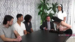 Japanese Waitress Serves More Than Sushi in Interracial Encounter