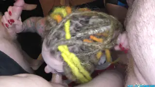 Christmas Bukkake Party Drenches Four Busty MILFs