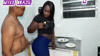Brunette Latina Moves From Kitchen to Couch for Passionate Sex With Husband