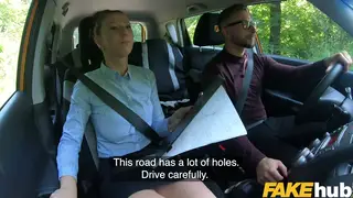 Redhead Instructor Demands Oral Pleasure in Car