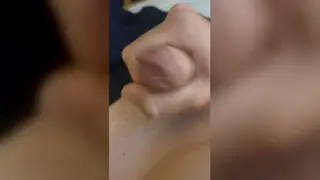 Slim European Twink Explores His Uncut Cock During Massage