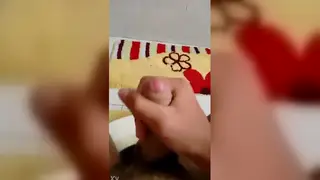 Man Strokes Himself in Short Solo Session
