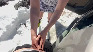 Indian MILF Takes Anal Creampie in POV Outdoors