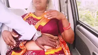 Curvy Indian Woman Enjoys Car Sex Outdoors