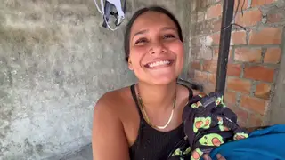 Teen Neighbor Earns Facial After Outdoor Blowjob