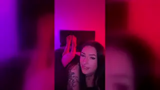Voluptuous Goth Teen Whispers Filthy Commands in POV