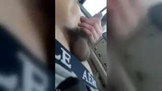 Latino Guy Strokes His Cock Outdoors Until He Cums