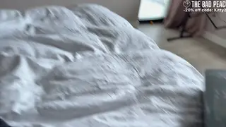 Stepsister Catches Stepbrother Jerking Off and Rides Him Raw