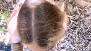 Busty Blonde Cheats on Beach While Boyfriend Watches Nearby