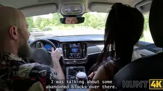 Brunette Cheats on Boyfriend with Stranger in Ruins