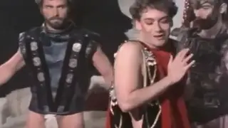 Hairy Bears Share Bareback Threesome in Vintage Roman Setting