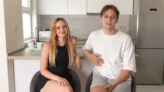 Blonde Petite Girlfriend Rides and Takes Deep Throat in Homemade Session