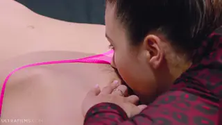 Petite Brunettes Share Toys and Tongues in Lesbian Play