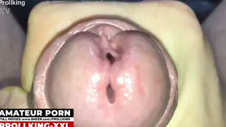 Amateur Shows Off Long Foreskin While Wearing Socks and Sneakers