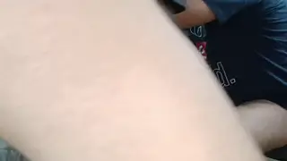 Busty Brunette Takes Two Strangers in a Gloryhole Threesome