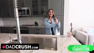 Curvy Stepmom Seduces Stepdad with Deep Blowjob
