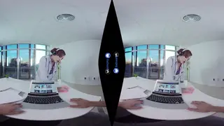 Stocking-Clad Babe Rides Hard in VR Anal
