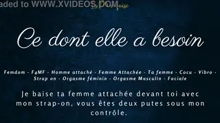 French Femdom Humiliates Boyfriend in Couple Scene