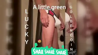 Amateur Shows Bulge in Sheer Shorts During Walk