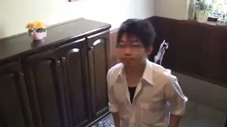 Busty Japanese MILF Deepthroats Neighbor Before Missionary