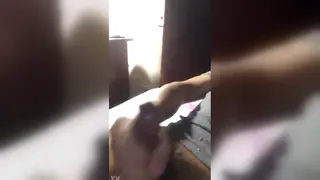Lad Shakes His Cock to a Handjob Finish