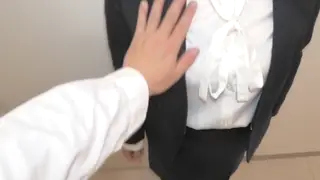 Japanese Couple Fucks Still Dressed in Work Clothes
