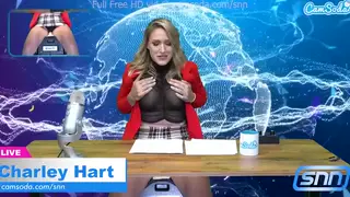 Blonde MILF Grinds a Sybian While Reading the Headlines