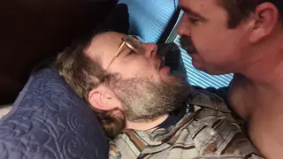 Hairy Bear Daddies Kiss and Jerk Each Other to Climax