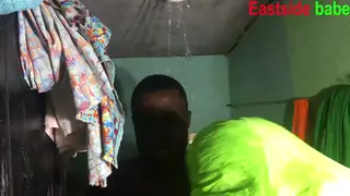 Voluptuous Ebony BBW Takes BBC Creampie in Bathroom
