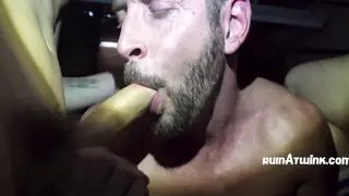 Handsome Bottom Used Hard in a Bareback Gangbang
